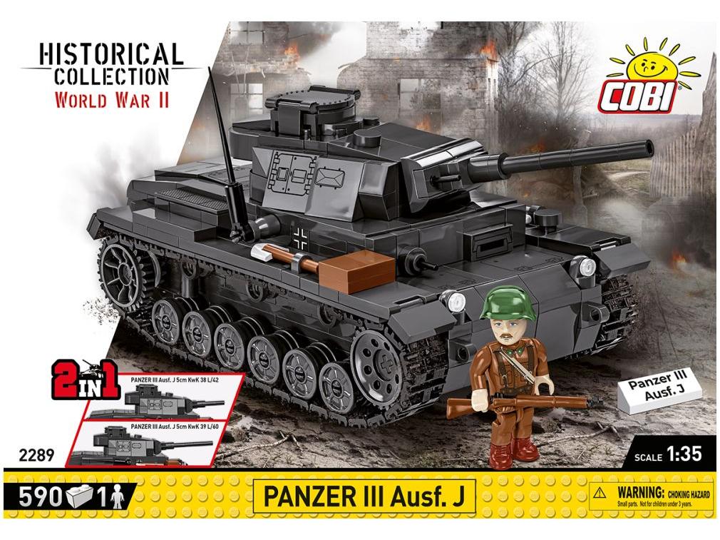Panzer III AUSF.J WWII (585 pcs) Cobi Brick Build Kit-Cobi-Diecast Model Centre