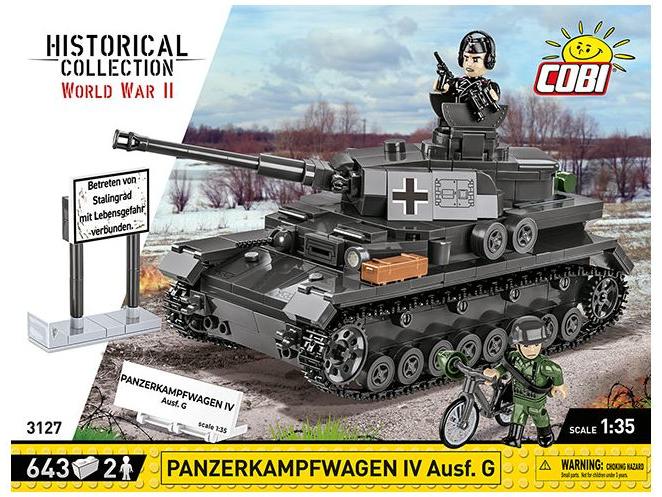Panzer IV AUSF.G WWII (640 pcs) Cobi Brick Build Kit-Cobi-Diecast Model Centre