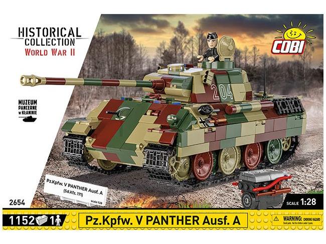 Panzer V Panther AUSF.A WWII (1150 pcs) Cobi Brick Build Kit-Cobi-Diecast Model Centre