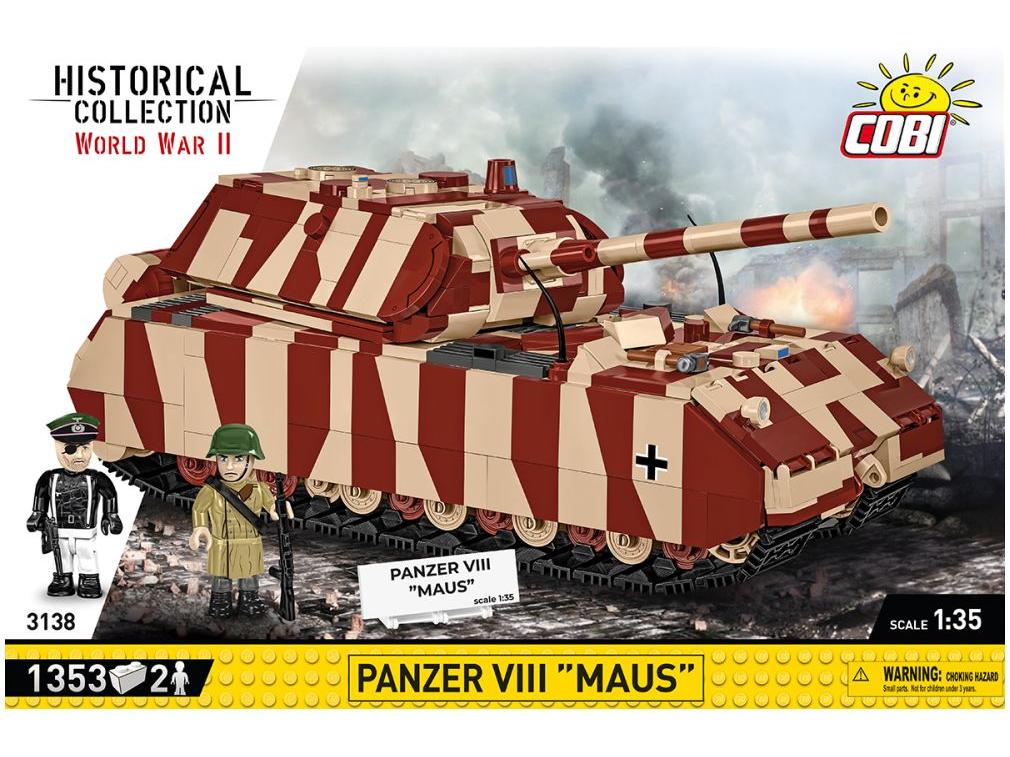 Panzer VIII Maus WWII (1342 pcs) Cobi Brick Build Kit-Cobi-Diecast Model Centre
