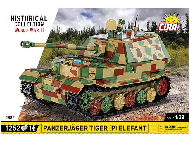 Panzerjager Tiger (P) Elephant WWII (1239 pcs) Cobi Brick Build Kit-Cobi-Diecast Model Centre
