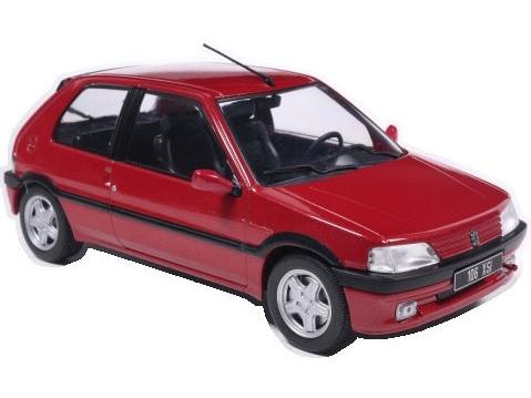 Peugeot 106 XSi Dark Red 1992 1:24 Scale Diecast Car – WhiteBox-WhiteBox-Diecast Model Centre