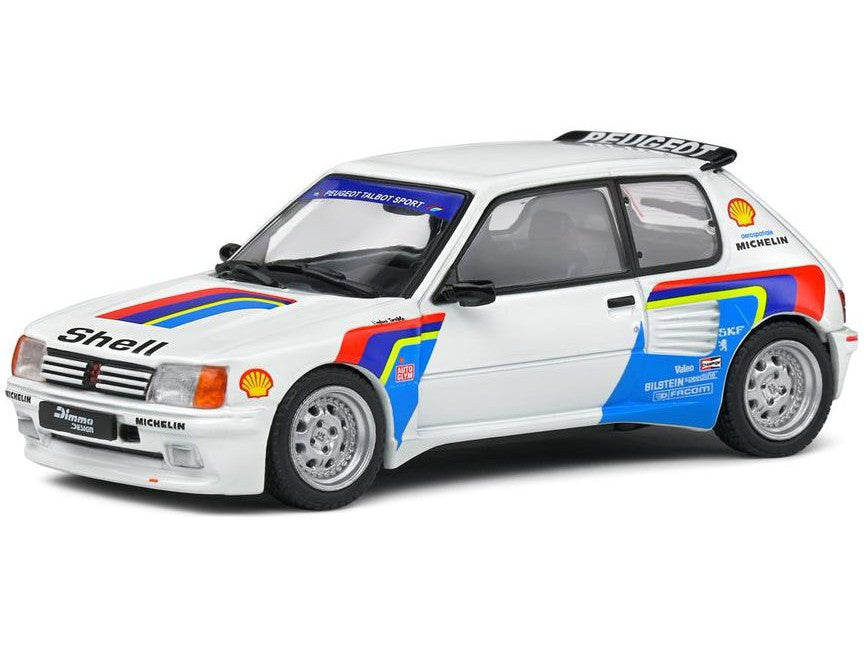 Peugeot 205 Dimma 1992 white Rallye Tribute - 1:43 Scale Diecast Model Car-Solido-Diecast Model Centre