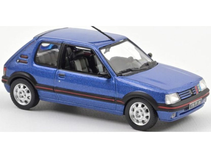 Peugeot 205 GTi 1.9 1992 Miami Blue - 1:43 Scale Diecast Model Car-Norev-Diecast Model Centre