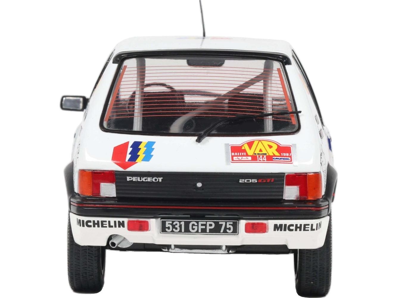 Peugeot 205 GTi GR.N #144 Rallye Du Var 1987 F. Delecour 1:18 Scale Diecast Car – Solido-Solido-Diecast Model Centre