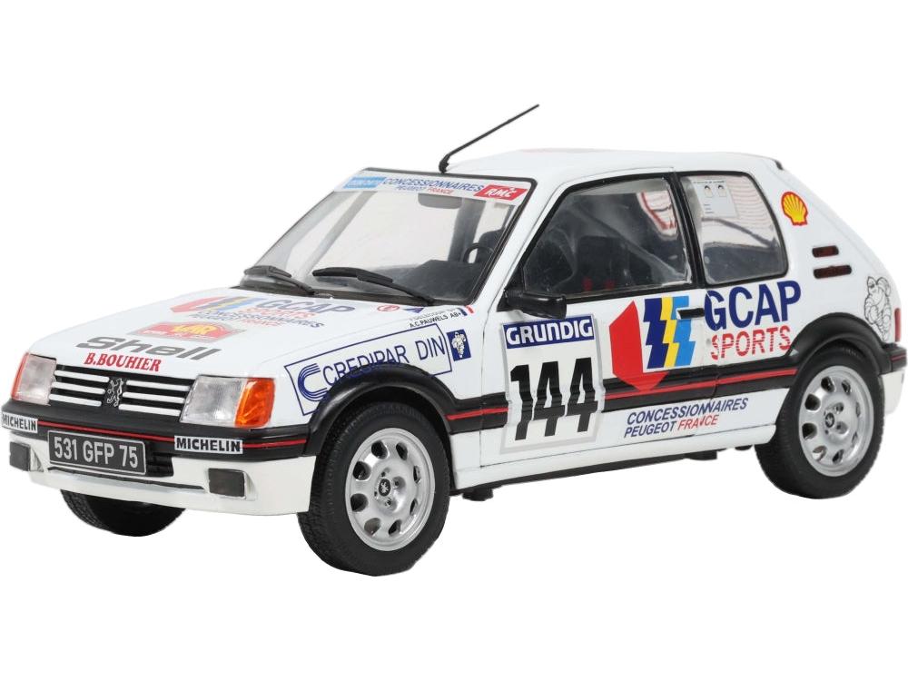 Peugeot 205 GTi GR.N #144 Rallye Du Var 1987 F. Delecour 1:18 Scale Diecast Car – Solido-Solido-Diecast Model Centre