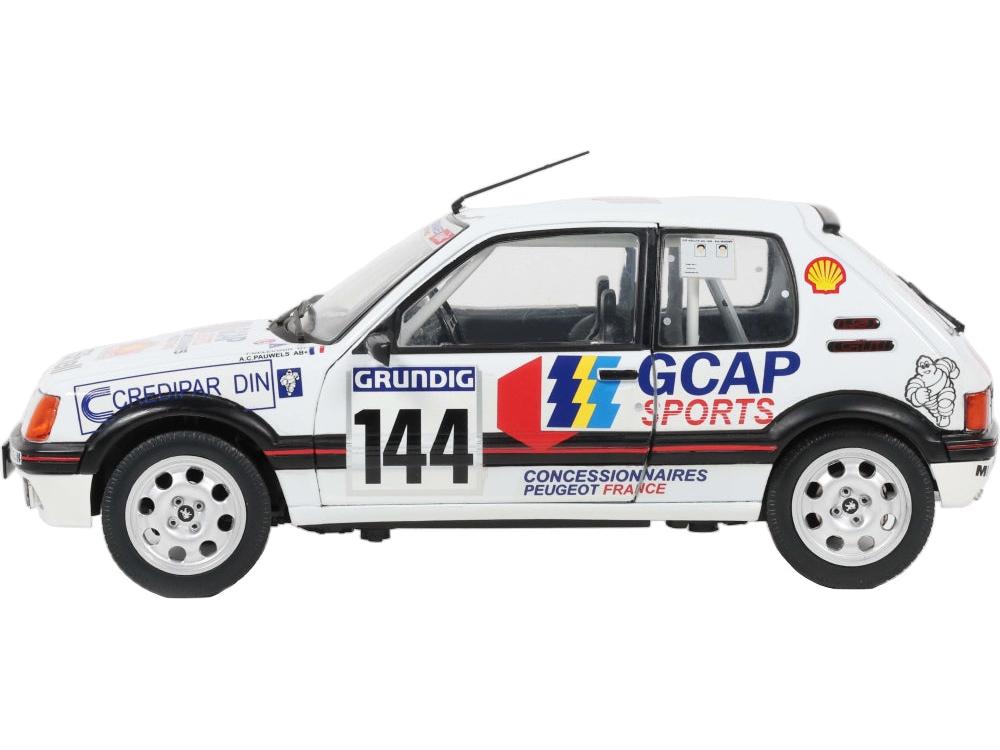 Peugeot 205 GTi GR.N #144 Rallye Du Var 1987 F. Delecour 1:18 Scale Diecast Car – Solido-Solido-Diecast Model Centre