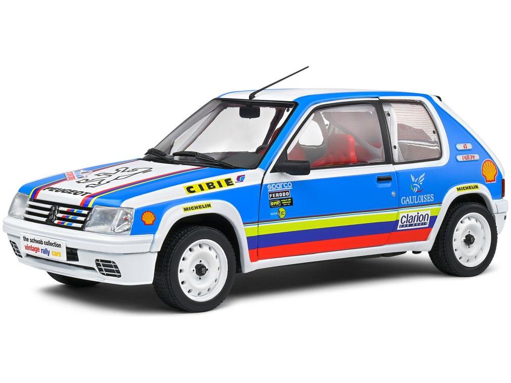 Peugeot 205 Rallye 1.9L1990 Schwab Collection 1:18 Scale Solido Diecast Model-Solido-Diecast Model Centre