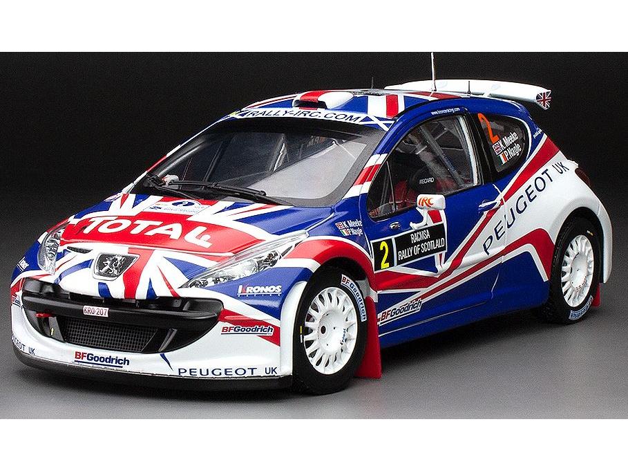 Peugeot 207 S2000 #2 K.Meeke/P.Nagle 3rd Rally of Scotland 2010 (Limited 999pcs) 1:18 Scale Sun Star Diecast Model Car-Sun Star-Diecast Model Centre