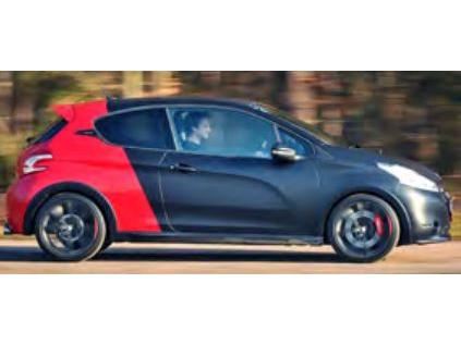Peugeot 208 GTI 30th 2014 matt black/red - 1:43 Scale Diecast Model Car-Norev-Diecast Model Centre