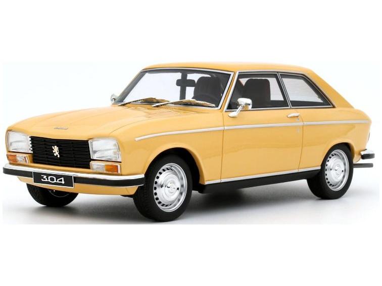 Peugeot 304 S Coupe Yellow 1972 1:18 Scale Resin Model Car – OttOmobile-OttOmobile-Diecast Model Centre