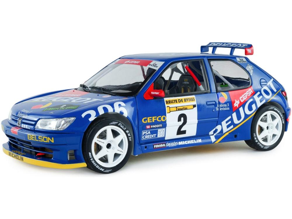 Peugeot 306 Maxi Rally De Aviles 1997 #2 J.Ascona J.Billmaier 1:18 Scale Diecast Model Car – Solido