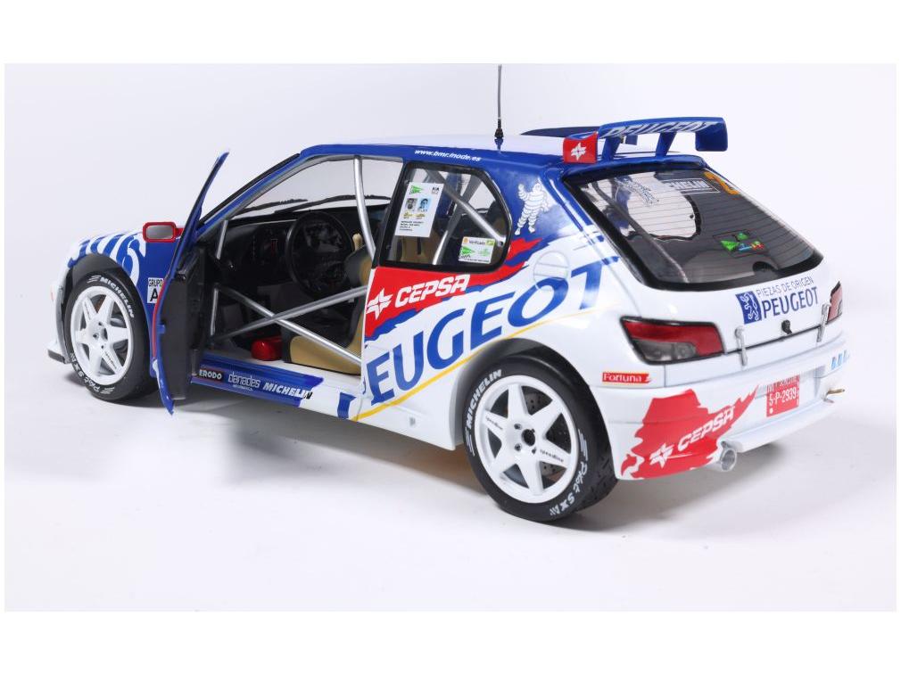 Peugeot 306 Maxi White #2 G.Panizzi H.Panizzi Rally Cortes Ingles 1998 1:18 Scale Solido Diecast Model Car-Solido-Diecast Model Centre