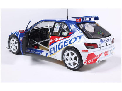 Peugeot 306 Maxi White #2 G.Panizzi H.Panizzi Rally Cortes Ingles 1998 1:18 Scale Solido Diecast Model Car-Solido-Diecast Model Centre