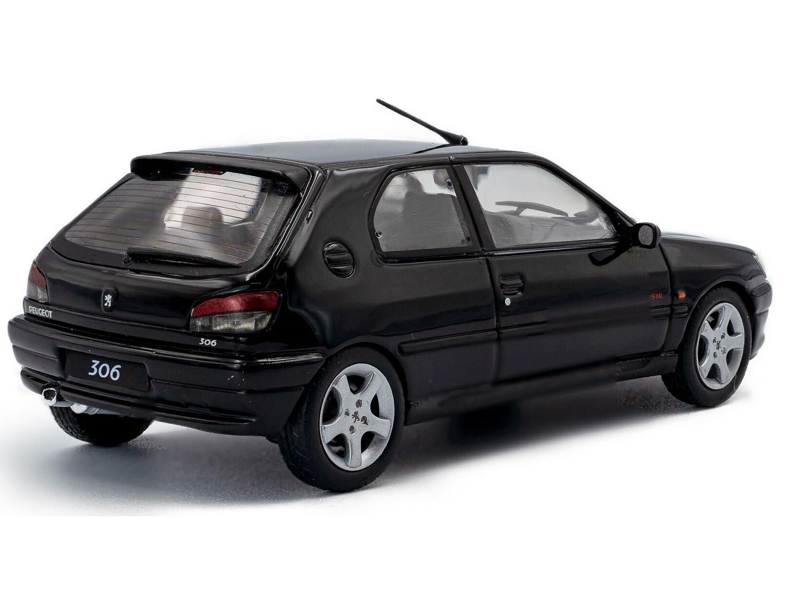 Peugeot 306 S16 1994 Noir Onyx 1:43 Scale Solido Diecast Model-Solido-Diecast Model Centre