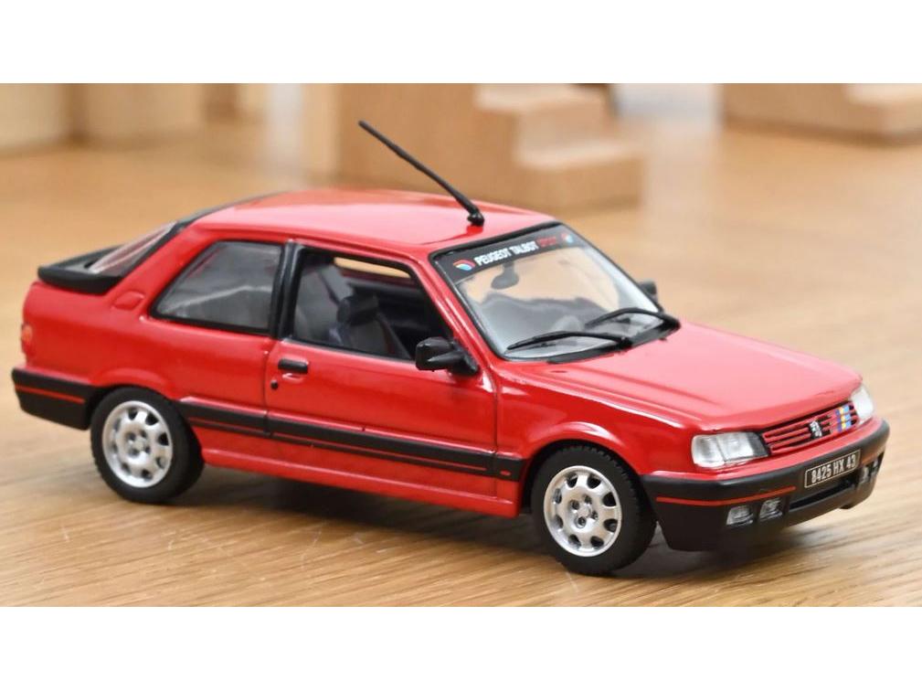 Peugeot 309 GTi 1987 Vallelunga Red w/Deco PTS 1:43 Scale Norev Diecast Model Car-Norev-Diecast Model Centre