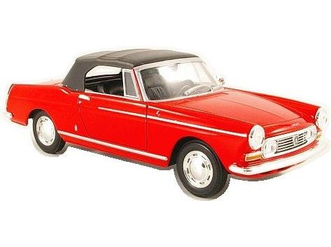 Peugeot 404 Cabriolet 1963 Red 1:24 Scale Diecast Car – Welly-Welly-Diecast Model Centre