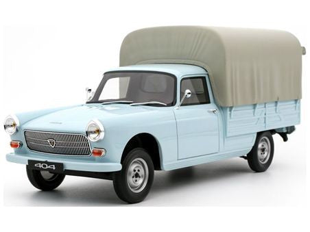 Peugeot 404 Pickup + Tarpaulin 1967 blue - 1:18 Scale Resin Model-OttOmobile-Diecast Model Centre