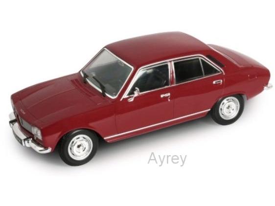Peugeot 504 1975 Maroon 1:24 Scale Welly Diecast Model-Welly-Diecast Model Centre