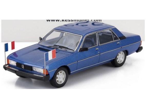 Peugeot 604 GTi V6 Ministeriale 1983 Blue 1:43 Scale Kess Resin Model-Kess-Diecast Model Centre