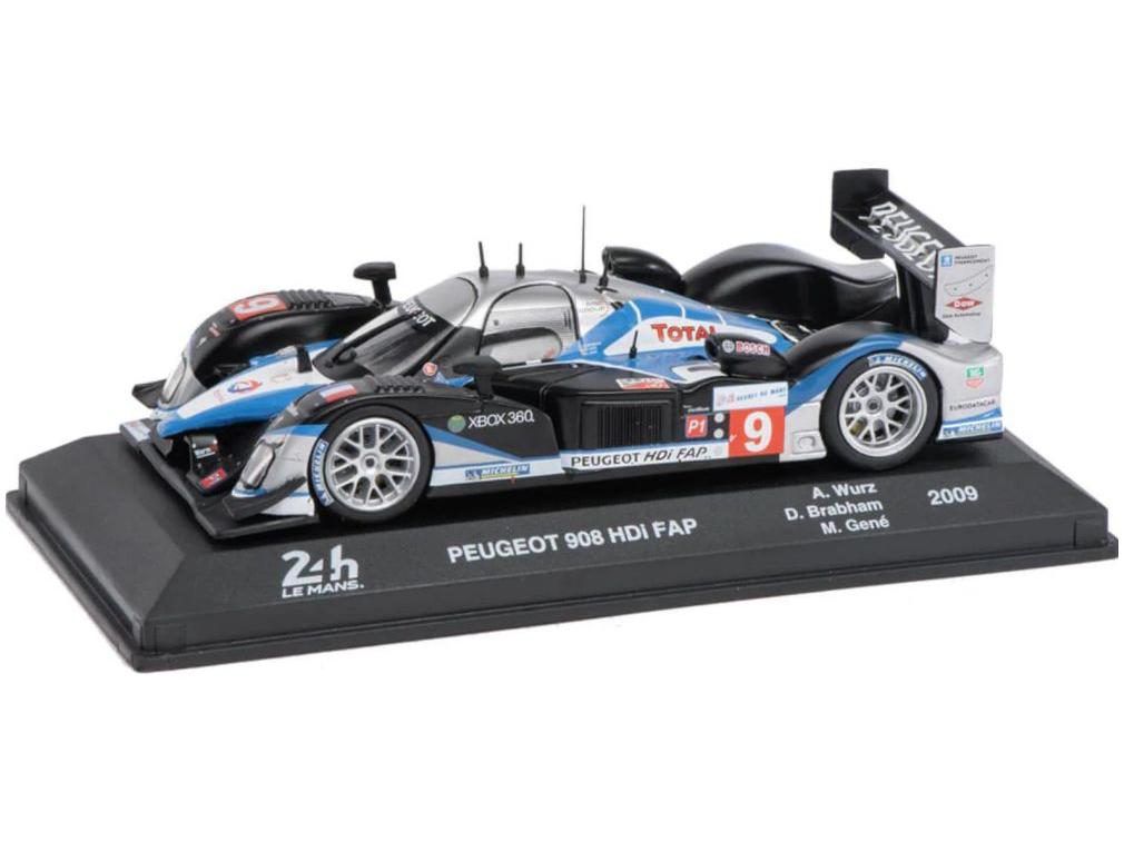 Peugeot 908HDI FAP #9 Brabham Gene/ Wurz 24H Le Mans 2009 1:43 Scale Diecast Model-Unbranded-Diecast Model Centre