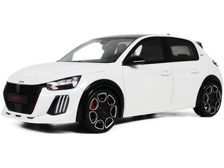 Peugeot E-208 GTI White 2026 1:18 Scale Resin Car – OttOmobile-OttOmobile-Diecast Model Centre
