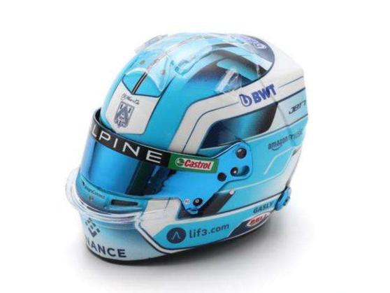 Pierre Gasly F1 2024 Helmet 1:5 Scale Spark Resin Replica-Spark-Diecast Model Centre