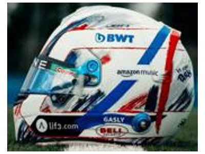 Pierre Gasly F1 British GP 2024 - 1:5 Scale Replica Helmet-Spark-Diecast Model Centre