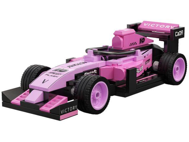 Pink Circuit Racing Car Brick Builder (123 pcs) Cada Kit-Cada-Diecast Model Centre