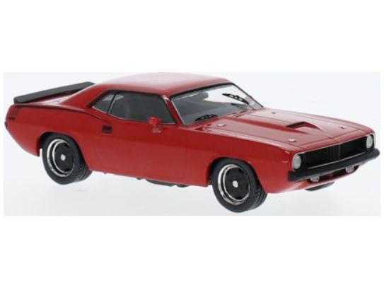 Plymouth Barracuda Coupe Red 1:43 Scale IXO Diecast Model Car-IXO-Diecast Model Centre