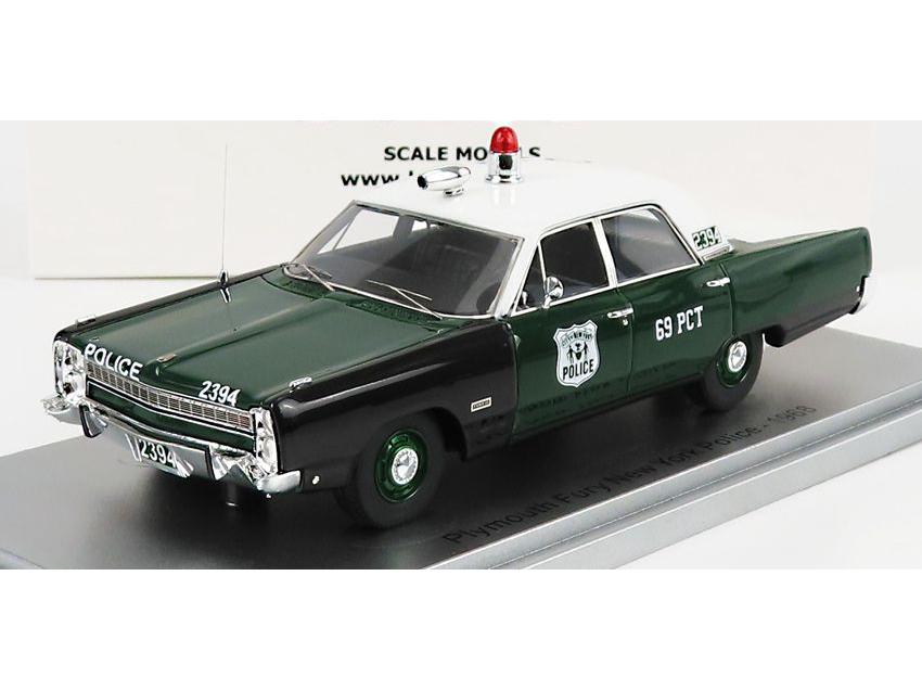 Plymouth Fury 4-Door Sedan New York Police 1968 1:43 Scale Kess Resin Model-Kess-Diecast Model Centre
