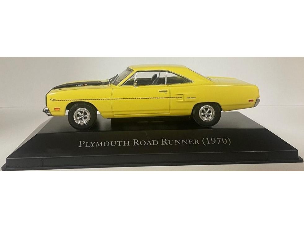 Plymouth Road Runner 1970 Yellow 1:43 Scale Unbranded Diecast Model Car-Unbranded-Diecast Model Centre