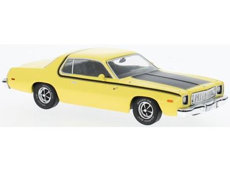 Plymouth Road Runner Yellow 1975 1:43 Scale IXO Diecast Model Car-IXO-Diecast Model Centre