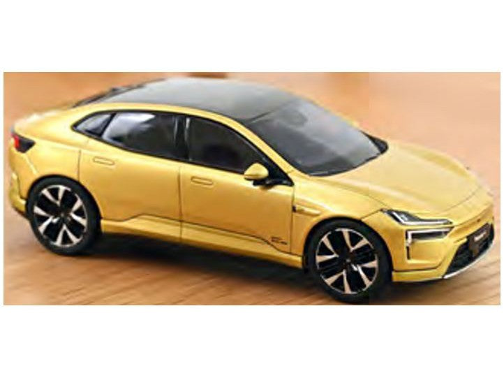 Polestar 4 2024 Gold - 1:43 Scale Model Car-Norev-Diecast Model Centre