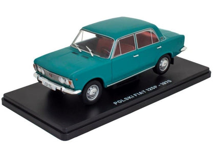 Polski Fiat 125P Green/Blue 1:24 Scale Unbranded Diecast Model Car-Unbranded-Diecast Model Centre