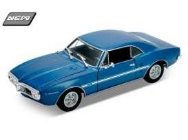 Pontiac Firebird 1967 Blue 1:24 Scale Welly Diecast Model-Welly-Diecast Model Centre