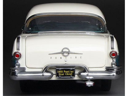 Pontiac Star Chief Hard Top White Mist Valley Green 1955 1:18 Scale Sun Star Diecast Model Car-Sun Star-Diecast Model Centre