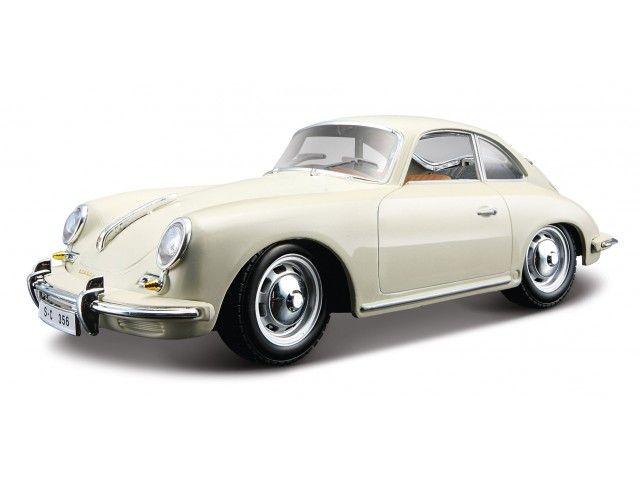 Porsche 356 B Coupe 1961 - White 1:24 Scale Diecast Model Car – Bburago-Bburago-Diecast Model Centre