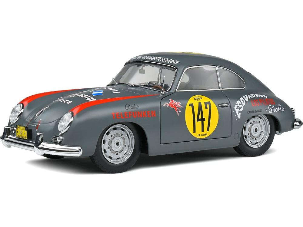 Porsche 356 Pre-A 1954 Grey 1:18 Scale Solido Diecast Model-Solido-Diecast Model Centre