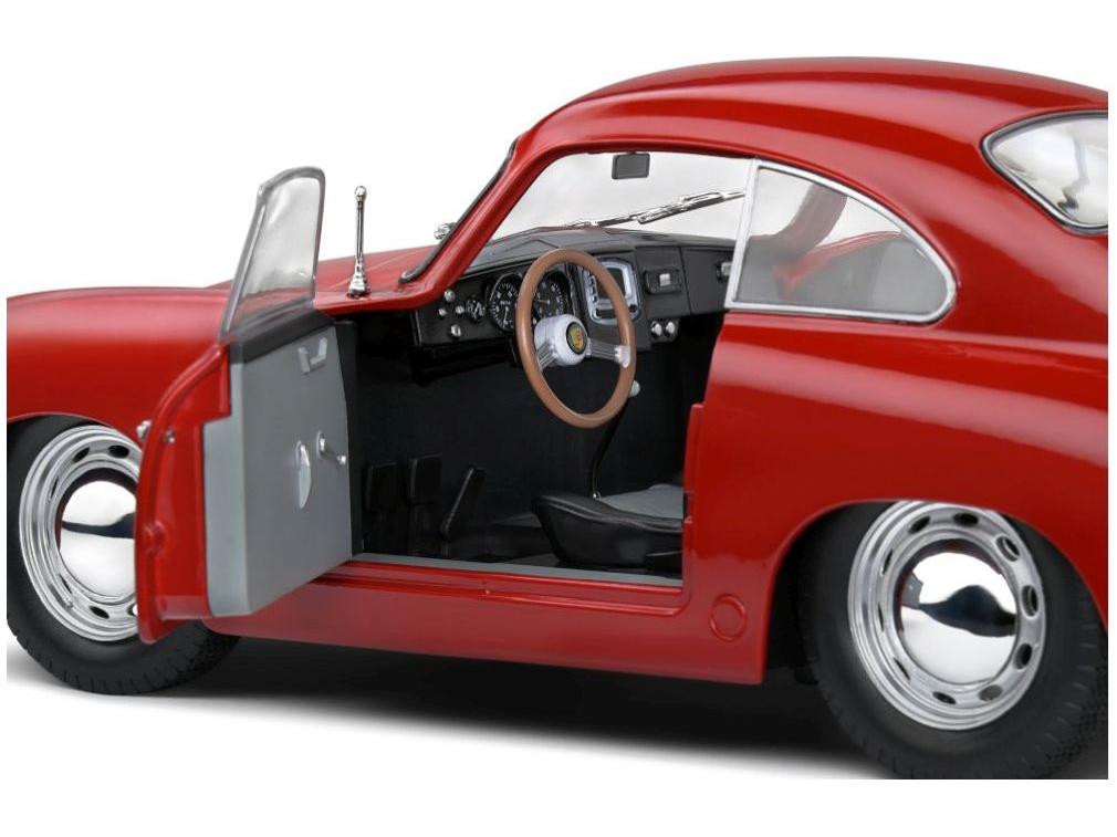 Porsche 356 Pre-A Red 1953 1:18 Scale Solido Diecast Model Car-Solido-Diecast Model Centre