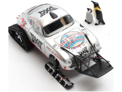 Porsche 356A Valkyrie Racing Antartica Ice Challenge 2021 + Pinguins Moeder and kind 1:43 Scale Matrix Resin Model Car-Matrix-Diecast Model Centre