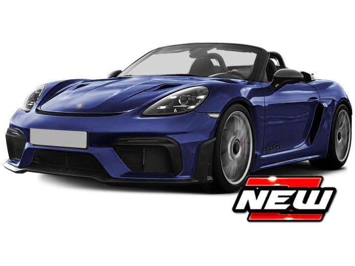 Porsche 718 Spyder RS 2024 Dark Blue 1:43 Scale Bburago Diecast Toy Car-Bburago-Diecast Model Centre