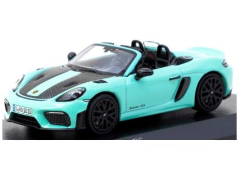 Porsche 718 Spyder RS Turquoise/Black 1:64 Scale Tarmac Works Diecast Model-Tarmac Works-Diecast Model Centre