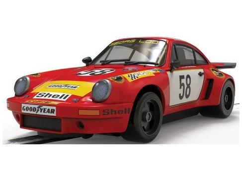 Porsche 911 3.0 RSR - Georg Loos Racing GT Winner 1975 Le Mans in Clear Box 1:32 Scale Scalextric-Scalextric-Diecast Model Centre