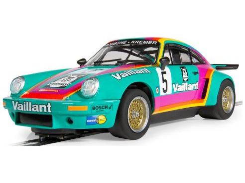 Porsche 911 3.0 RSR - Vaillant in Clear Box 1:32 Scale Scalextric-Scalextric-Diecast Model Centre