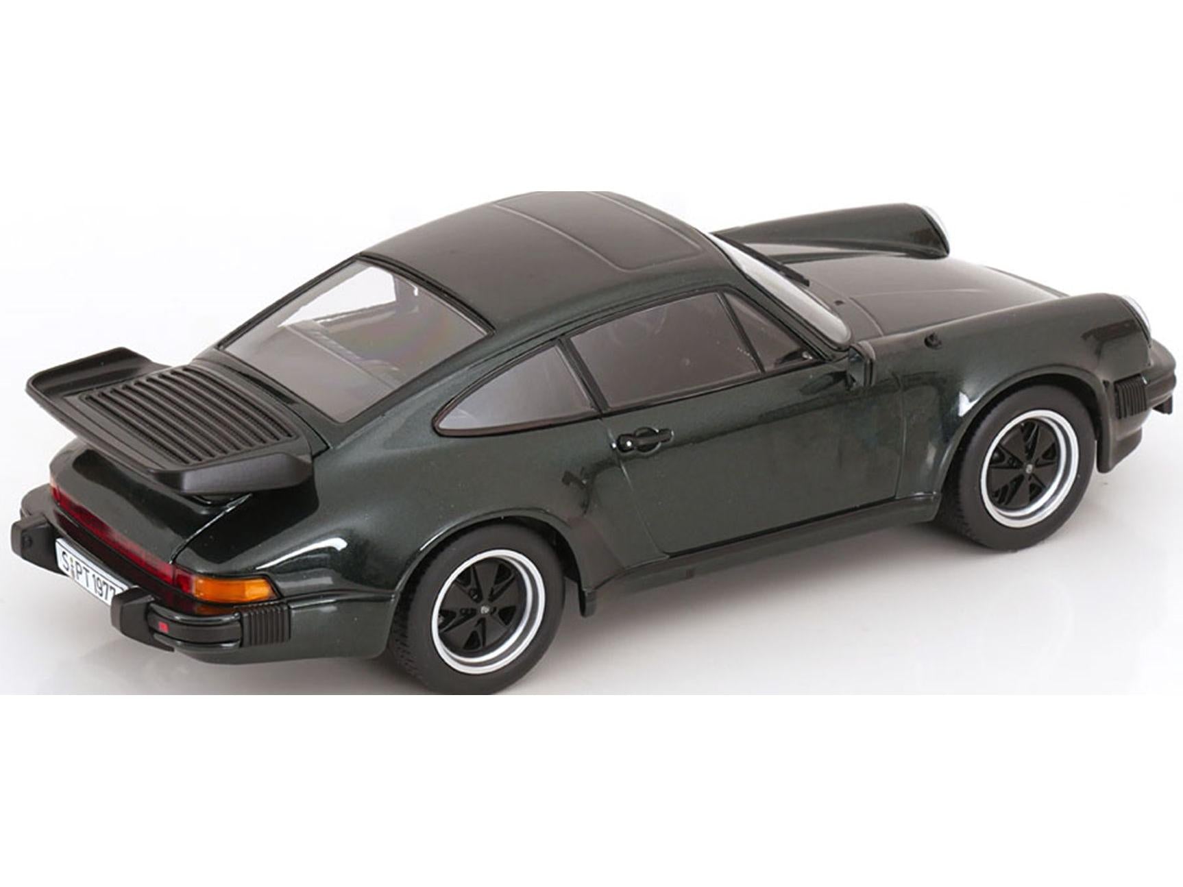 Porsche 911 (930) Turbo 3.3 1977 Dark Green Metallic 1:18 Scale KK Scale Diecast Model Car-KK Scale-Diecast Model Centre