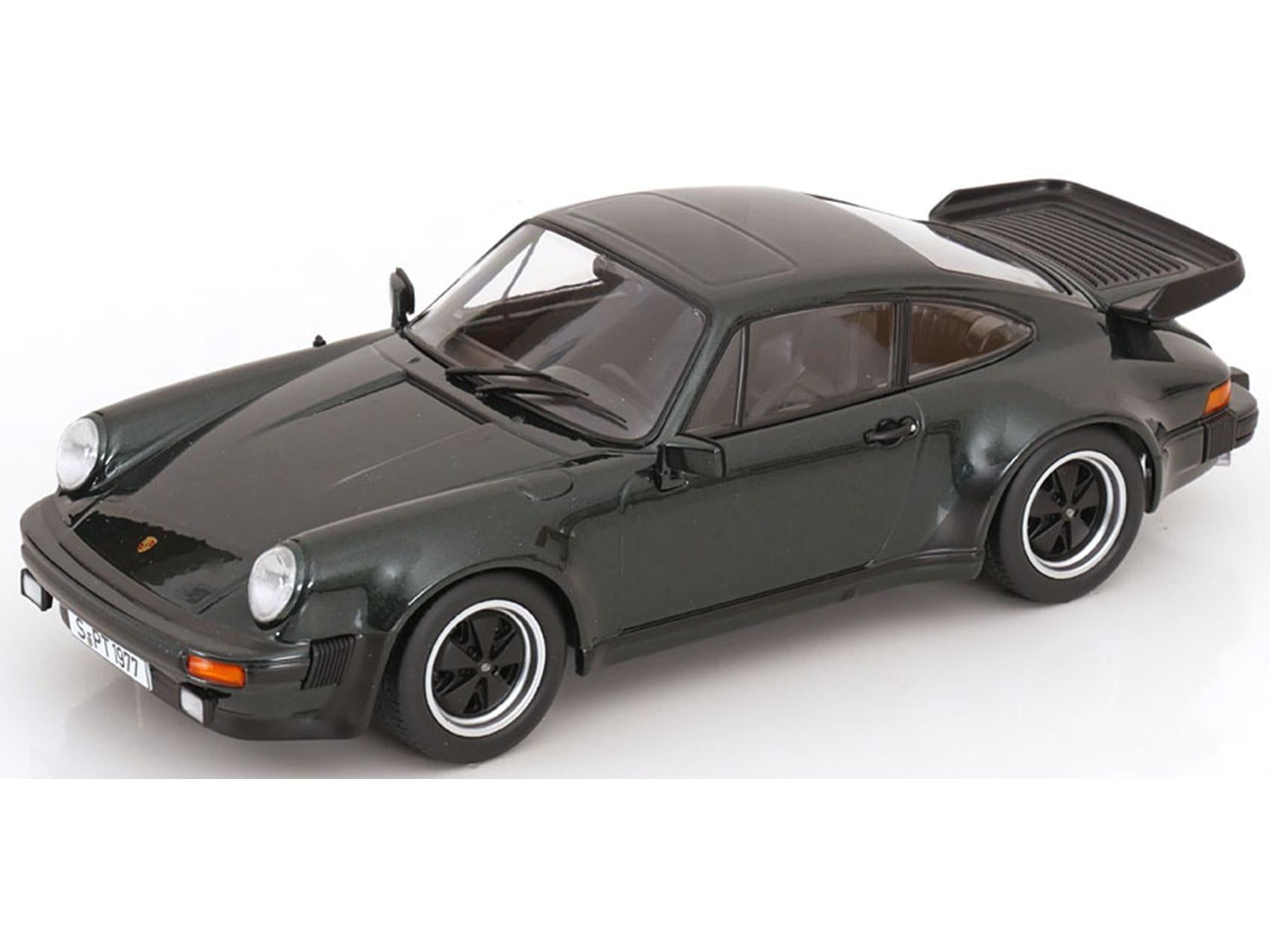 Porsche 911 (930) Turbo 3.3 1977 Dark Green Metallic 1:18 Scale KK Scale Diecast Model Car-KK Scale-Diecast Model Centre