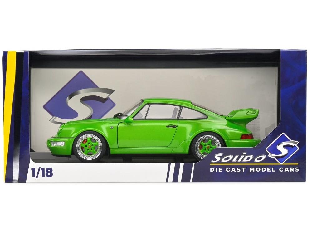 Porsche 911 (964) Carrera 3.8 RS Green Metallic 1990 1:18 Scale Diecast Model Car – Solido-Solido-Diecast Model Centre
