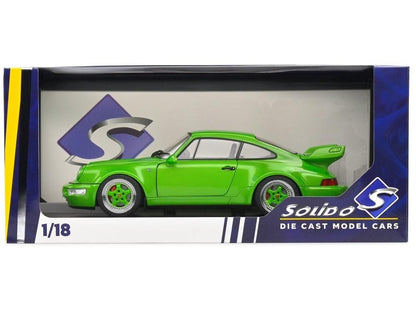 Porsche 911 (964) Carrera 3.8 RS Green Metallic 1990 1:18 Scale Diecast Model Car – Solido-Solido-Diecast Model Centre