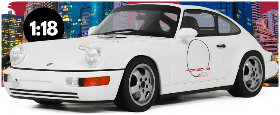 Porsche 911 [964] Carrera Cup USA Edition White 1992 1:18 Scale GT Spirit Resin Model Car-GT Spirit-Diecast Model Centre